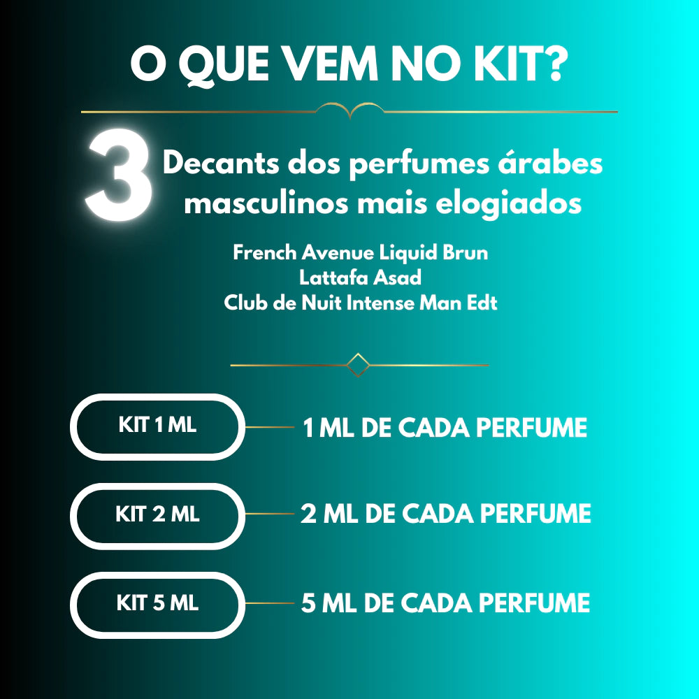 KIT ÁRABES FOR MEN 5ml