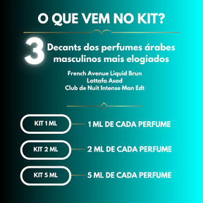 KIT ÁRABES FOR MEN 5ml