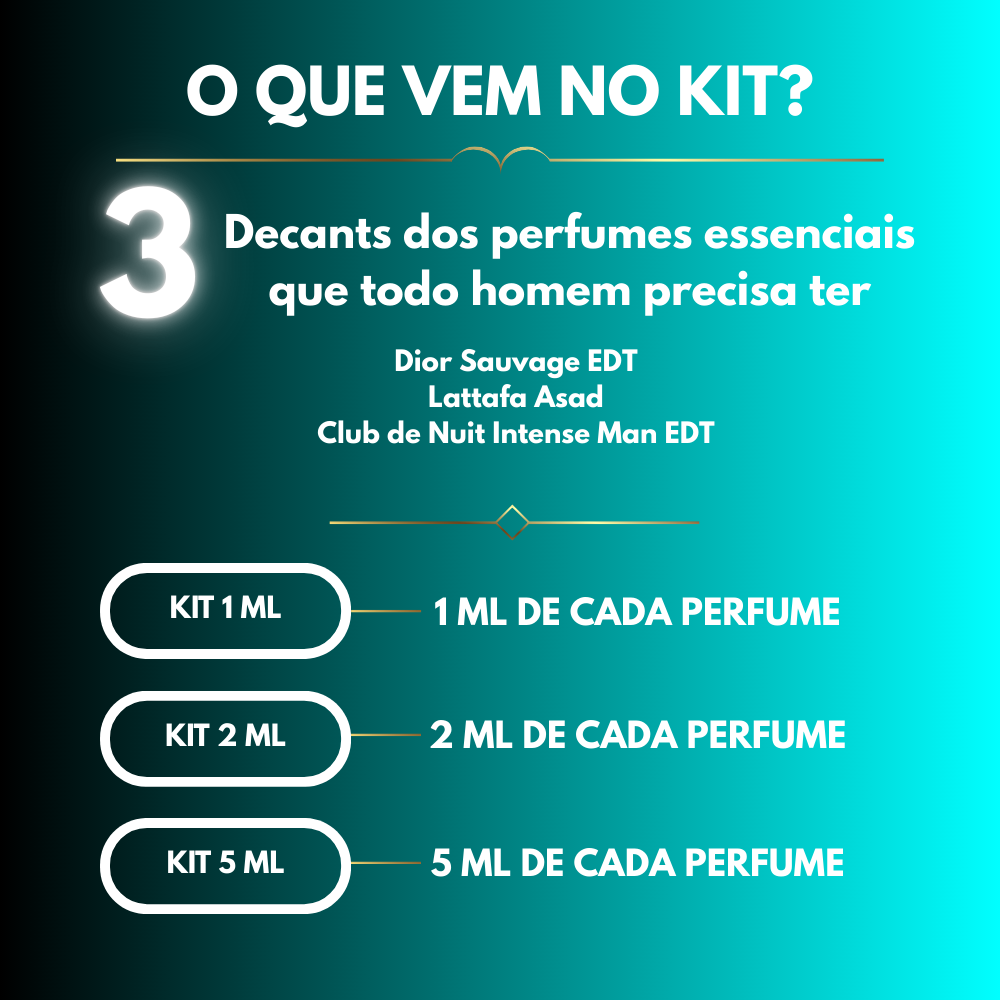 KIT BASIC MASCULINO 5ml