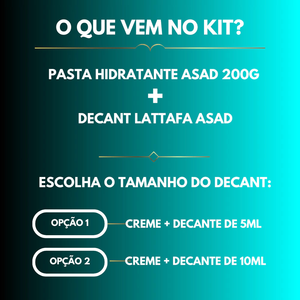 KIT ASAD: HIDRATANTE + DECANT