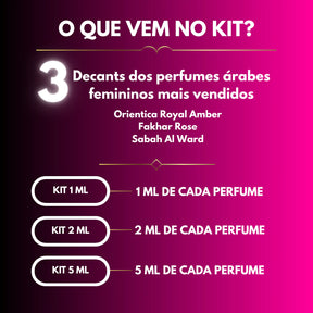 KIT ÁRABE FEMININO 10ml