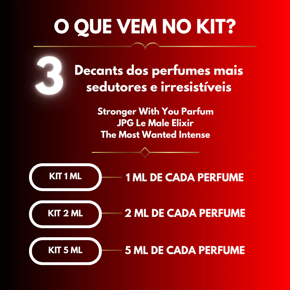 KIT SEDUÇÃO FOR MEN 5ml